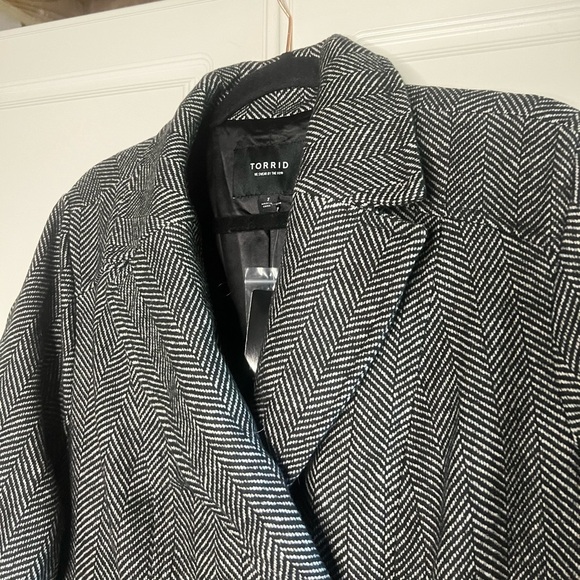 NWT Torrid Wool Fit and Flare Double Breasted Coat - Picture 10 of 16
